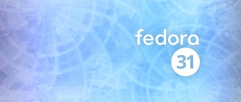Fedora 31 Official image